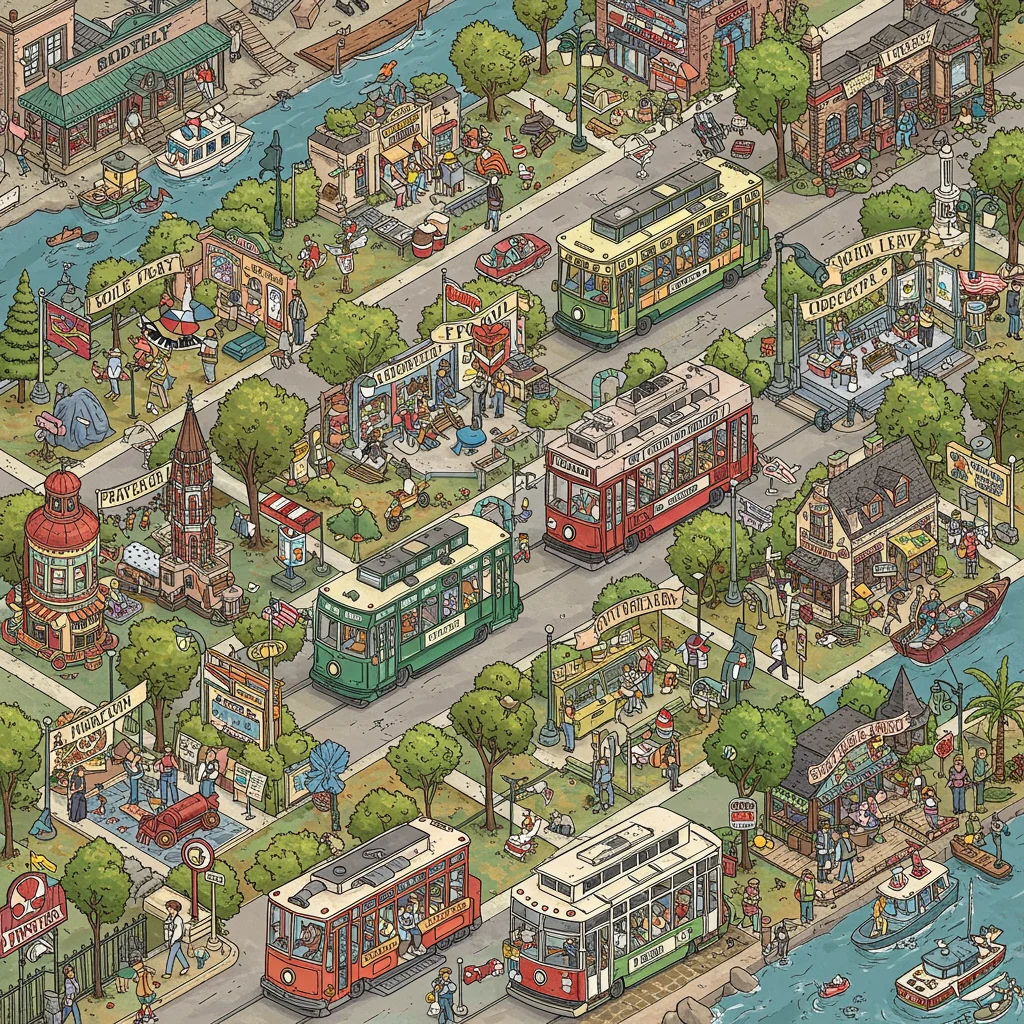 Overview of the 15 Stops on the Trolley Tour